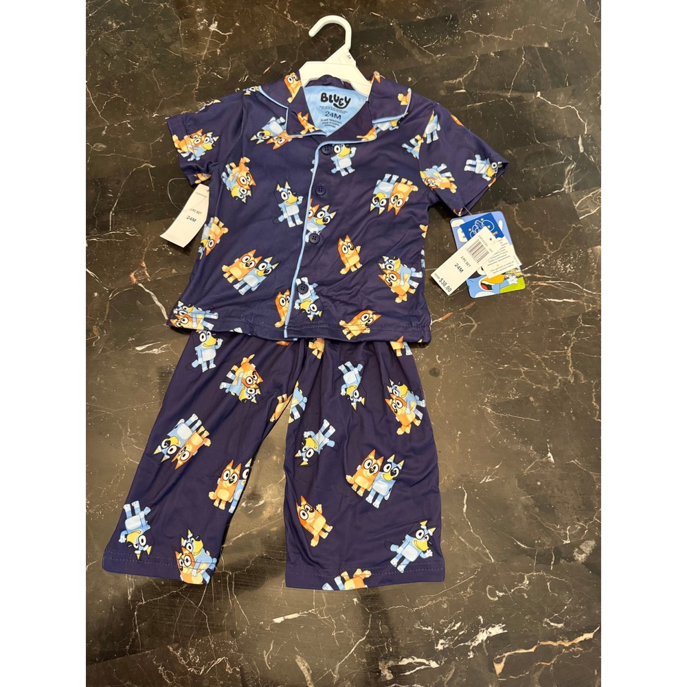 24 mth Bluey Toddler Boys 2-Piece Pajama Set NWT